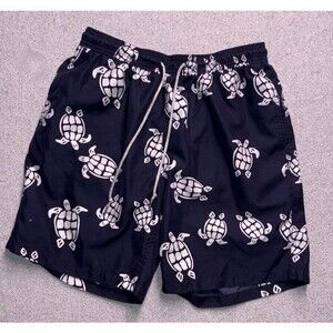 Kirkland Signature Men's Turtle Print Swim Trunks - Size Large